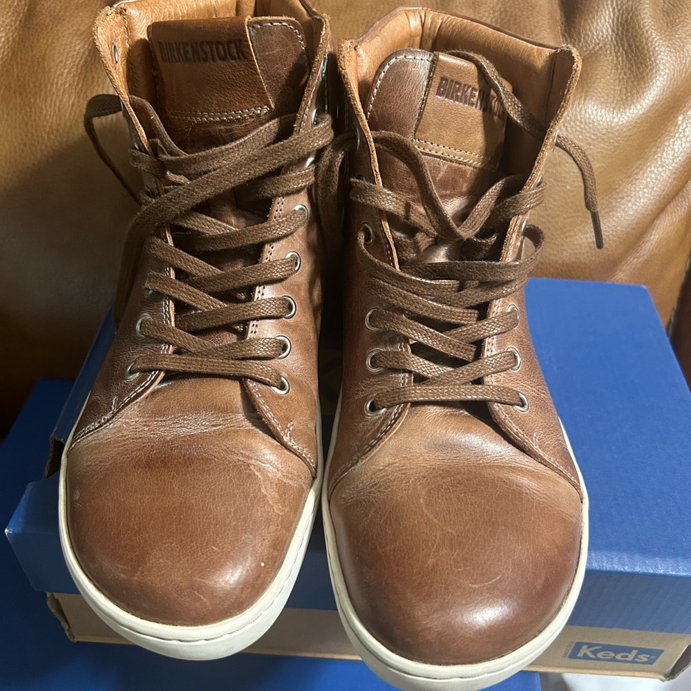 Birkenstock Brown Leather Shoes/Boots